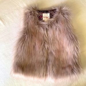 Girls Faux Fur Vest